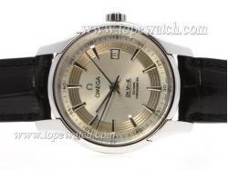 Omega Hour Vision See Thru Case Swiss ETA 2836 Movement with Silver Dial