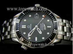 Omega OMG-003 OMG 009 SEA-MASTER 007 AUTOMATIC BLACK