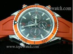 Omega OMG-009 OMEGA 017 PLANET OCEAN CHRONO RUBBER ORANGE