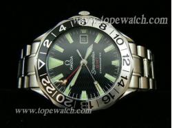 Omega OMG-018 OMEGA 034 SEA-MASTER GMT AUTOMATIC BLACK