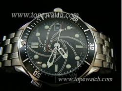 Omega OMG-019 OMEGA 035 BLACK NEW SEA-MASTER 007 AUTOMATIC