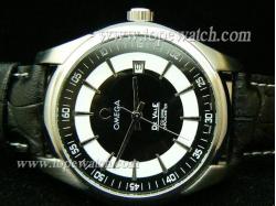 Omega OMG-037 OMEGA 044-1 DEVILL LEATHER AUTOMATIC BLACK