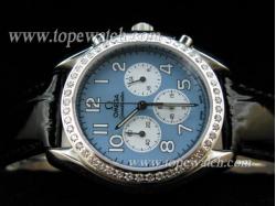 Omega OMG-090 SPEED MASTER 007 CHRONO DIAMOND QUARTZ BLUE