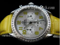 Omega OMG-094 SPEED MASTER 007 CHRONO DIAMOND QUARTZ 