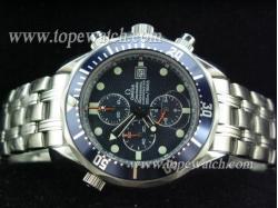 Omega OMG-113 SEA-MASTER CHRONO QUARTZ SWISS CASE BLUE