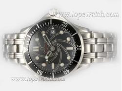 Omega Seamaster 007 James Bond 40 Anniversary Swiss ETA 2836 Movement with Black Dial