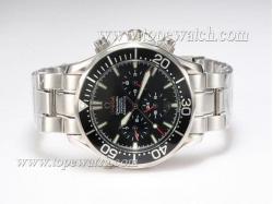 Omega Seamaster Americas Cup Chronograph Automatic with Black Dial and Bezel