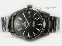 Omega Seamaster Aqua Terra Big Size Automatic Full PVD with Black Dial