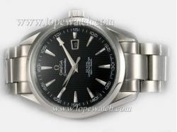 Omega Seamaster Aqua Terra Big Size Automatic with Black Tuxedo dial