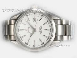 Omega Seamaster Aqua Terra Big Size Automatic with White Dial