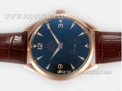 Omega Seamaster Aqua Terra Railmaster Unitas 6497 Movement Rose Gold Case with Black Dial-AR Coating