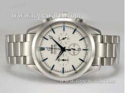 Omega Seamaster Aqua Terra Working Chronograph Blue Marking with White Dial