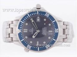 Omega Seamaster James Bond With Swiss ETA 2824 Movement-Blue Wave Dial