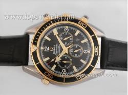 Omega Seamaster Planet Ocean Chronograph Automatic With Two Tone Casing