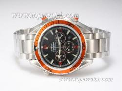 Omega Seamaster Planet Ocean Working Chronograph-Orange Bezel