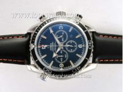 Omega Seamaster Planet Ocean Working Chronograph with White Marking-Same Chassis As 7750-High Quality