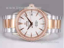 Omega Seamaster Swiss ETA 2836 Movement Two Tone with Diamond