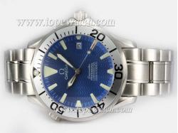 Omega Seamaster Swiss ETA 2836 Movement with Blue Dial