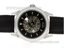 Omega Skeleton Automatic with Black-Lady Size