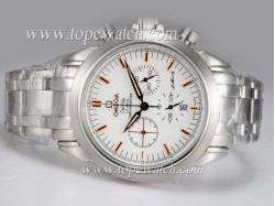 Omega Speedmaster Broad Arrow Working Chronograph Gold Marking with White Dial