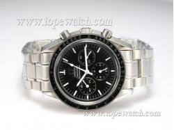 Omega Speedmaster Chronograph Automatic with Black Dial and Bezel