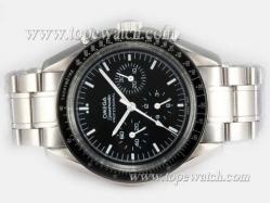 Omega Speedmaster Chronograph Automatic with Black Dial and Bezel