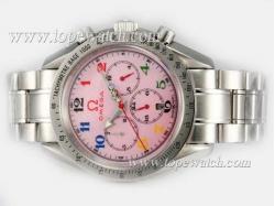 Omega Speedmaster Chronograph Automatic with Pink Dial-Olympic Edition