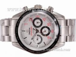 Omega Speedmaster Chronograph Automatic with White Dial-New Version