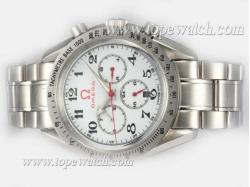 Omega Speedmaster Chronograph Automatic with White Dial-Olympic Edition