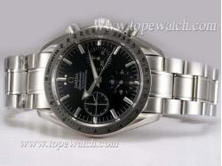 Omega Speedmaster Chronograph Lemania Movement with Black Dial