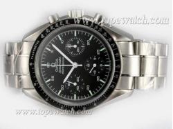 Omega Speedmaster Chronograph Lemania Movement with Black Dial