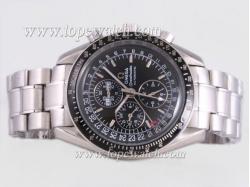 Omega Speedmaster Perpetual Calendar Chronograph Automatic with Black Dial and Bezel