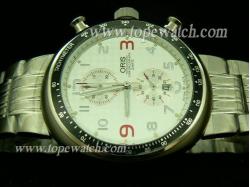 Oris OR-040 ORIS 021 CHRONO SS QUARTZ WHITE