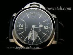 PM08801 Panerai PAM 088 LUMINOR GMT SS ASIA 7750 BLACK