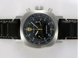 Panerai Ferrari Flyback Scuderia FER 00014 Asia Valjoux 7750 Movement-Carbon Fibre Dial