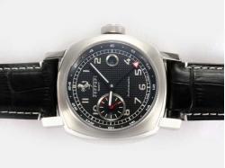 Panerai Ferrari Gran Tourismo FER 00003 GMT Asia Valjoux 7750 Movement with Black Dial