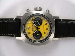 Panerai Ferrari Gran Tourismo FER 00011 Aisa Valjoux 7750 Movement with Yellow Dial