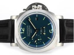 Panerai Luminor GMT 8 Days Automatic with Black Dial-18K Plated Gold Movement