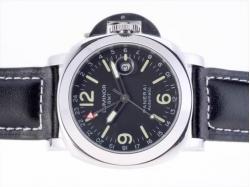 Panerai Luminor GMT Automatic Black Dial with Leather Strap