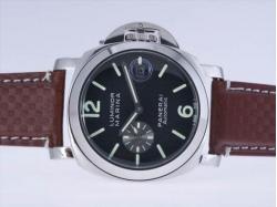 Panerai Luminor Marina Automatic with Brown Carbon Fibre Strap-New Version