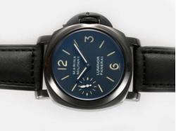 Panerai Luminor Marina Militare Unitas 6497 Movement PVD Case with AR Coating-New