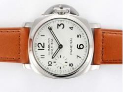 Panerai Luminor Marina PAM 113 Swan Neck Unitas 6497 Movement -White Dial