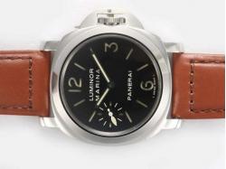 Panerai Luminor Marina Swan Neck Swiss ETA Unitas 6497 Movement AR Coating with Black Dial