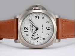 Panerai Luminor Marina Swiss ETA Unitas 6497 Movement Manual Winding Titanium Case with White Dial-AR Coating