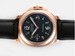 Panerai Luminor Marina Unitas 6497 Movement Rose Gold Case-New Version