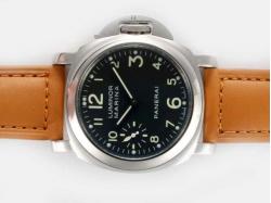 Panerai Luminor Marina Unitas 6497 Movement with Black Dial