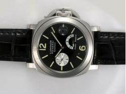 Panerai Luminor PAM 124 Working Power Reserve Automatic with Black Dial