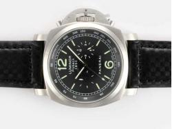 Panerai Luminor PAM 212 Flyback 1950 Chronograph Automatic with Black Dial