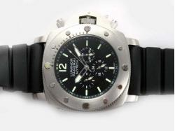 Panerai Luminor Slytech Chronograph Automatic with Black Dial