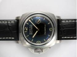 Panerai Marina Militare Lefty Unitas 6497 Movement Manual Winding AR Coating with Black Dial